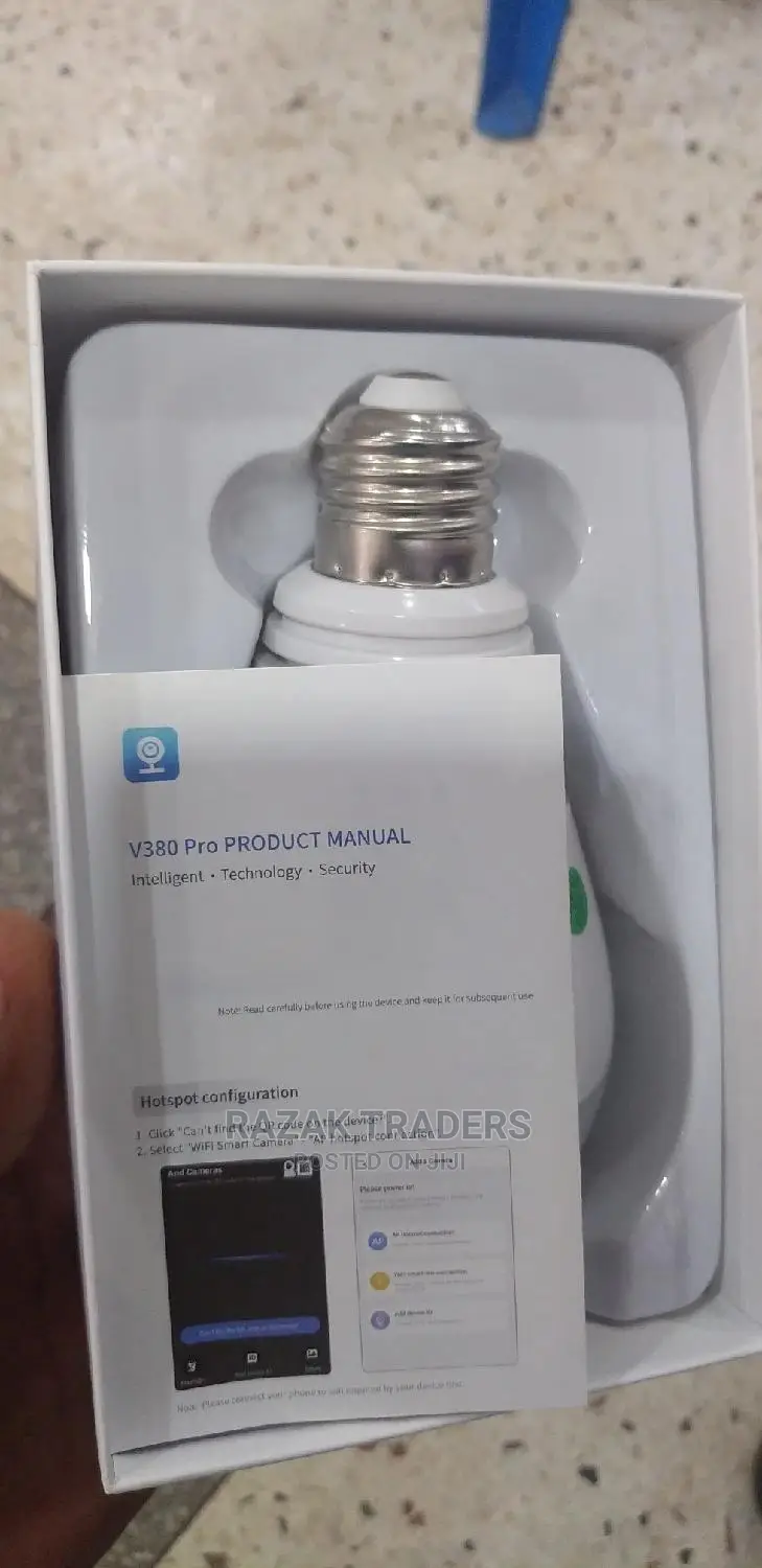 1080p 2mp Panoramic V380pro Wifi Camera Bulb Camera 360
