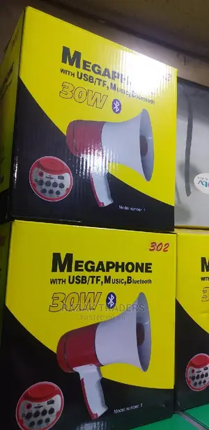 Hand Grip Megaphone Megaphone With USB