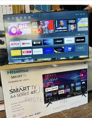 Hisense 43 Inch Smart Vidda Flameless Tv - Black