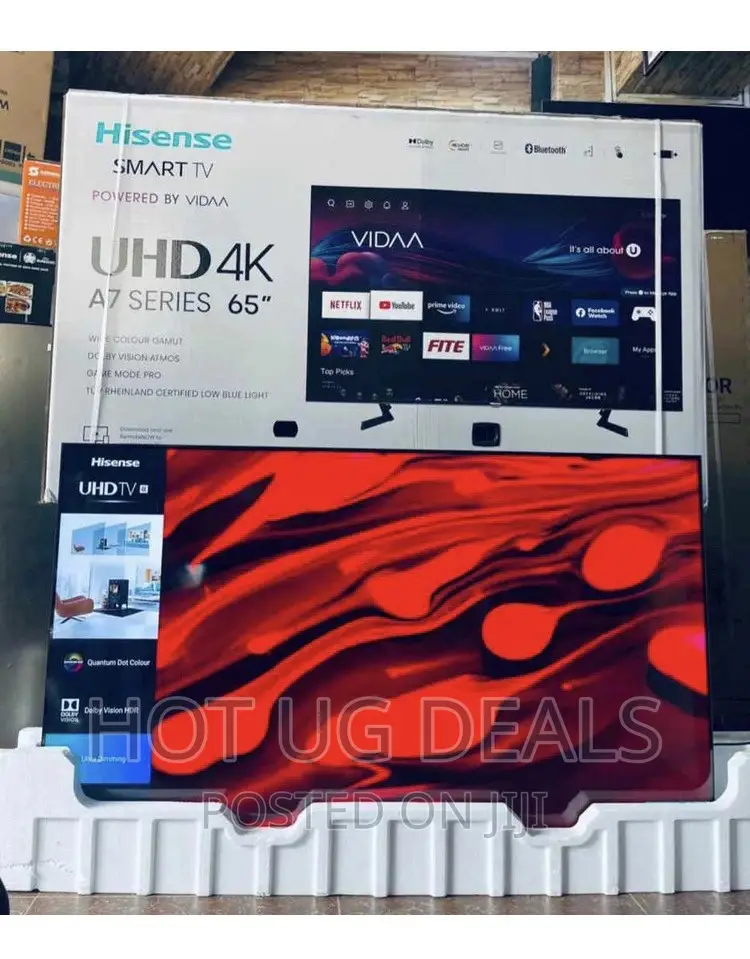Hisense 65" Utra Hd Led Vida Smart Tv Youtube, Netflix