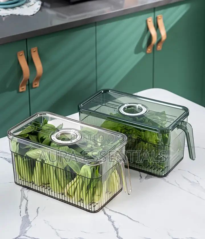 Large Capacity Plastic Kitchen Storage Box