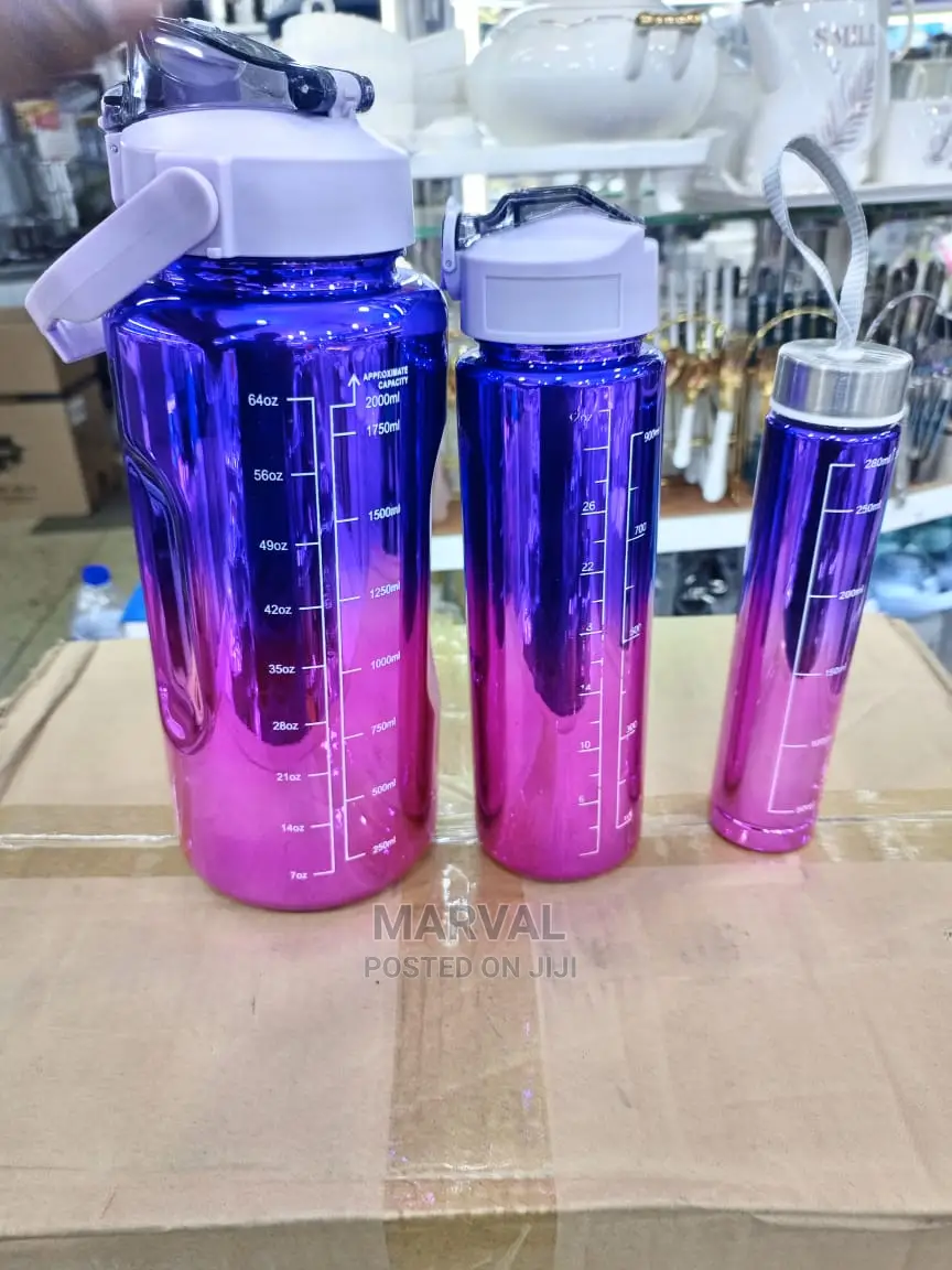 3pc Water Bottle Set