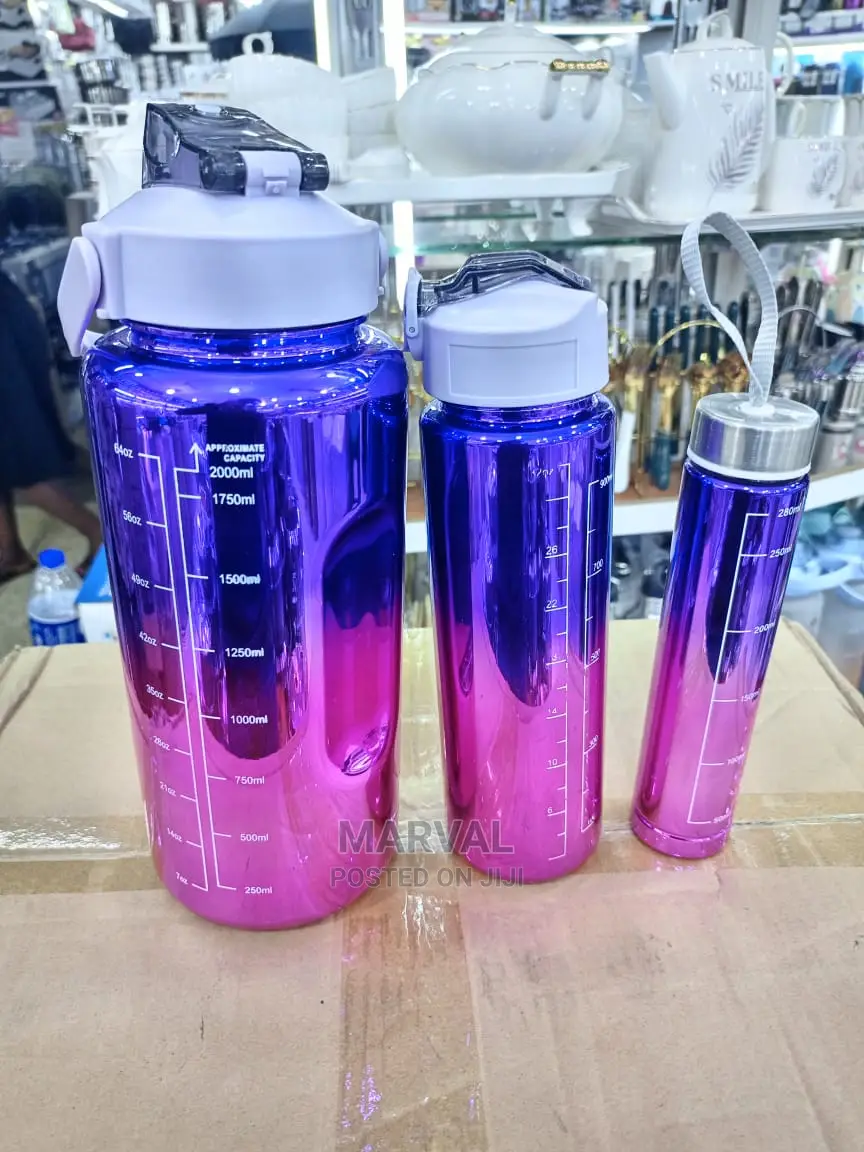 3pc Water Bottle Set