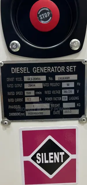 Smax Diesel Silent Generator Stamford 20kva