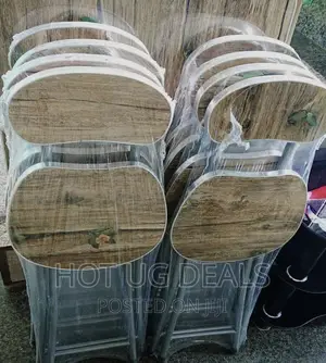 3pcs Wooden Foldable Reading Table 2 Chair - Brown