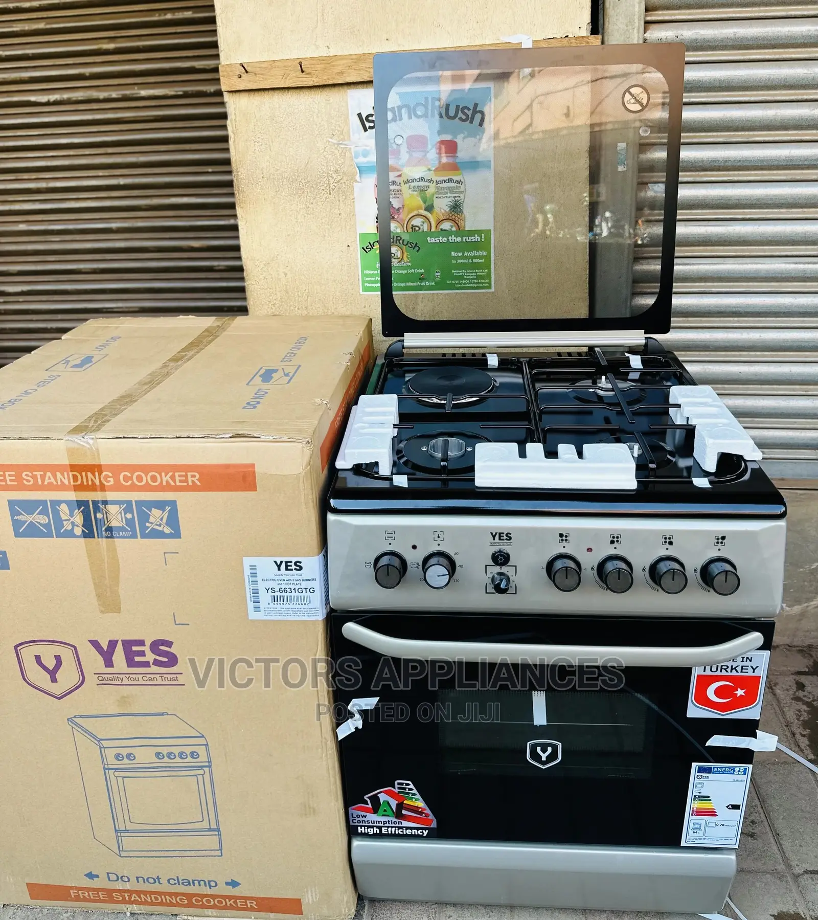 YES COOKER 3GAS 1electric 60 by 60cm