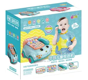 Over 3 Years Old Kids Cartoon Car Phone Sound Light