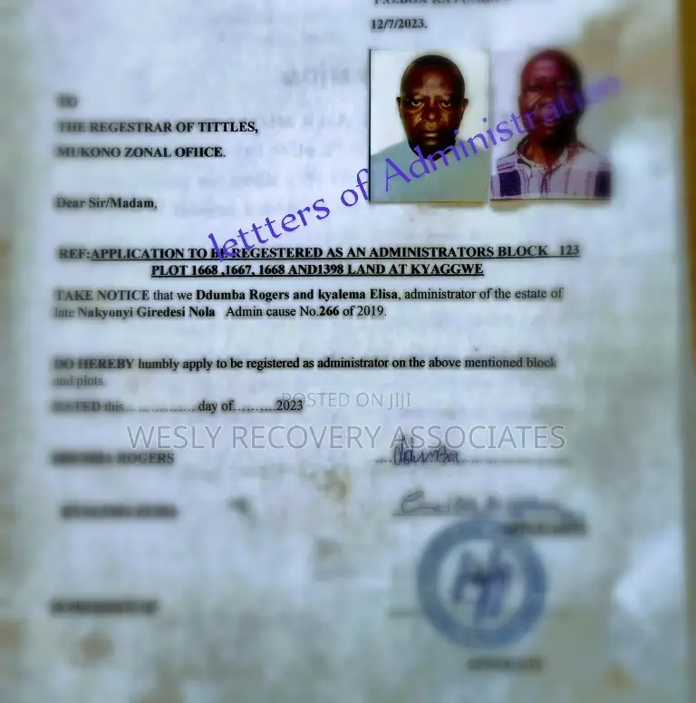 Letters of Administration