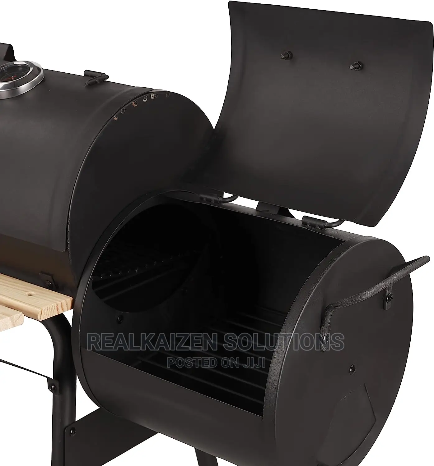 Barbecue Stand With Grill
On Wheels With Thermometer