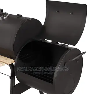 Barbecue Stand With Grill
On Wheels With Thermometer