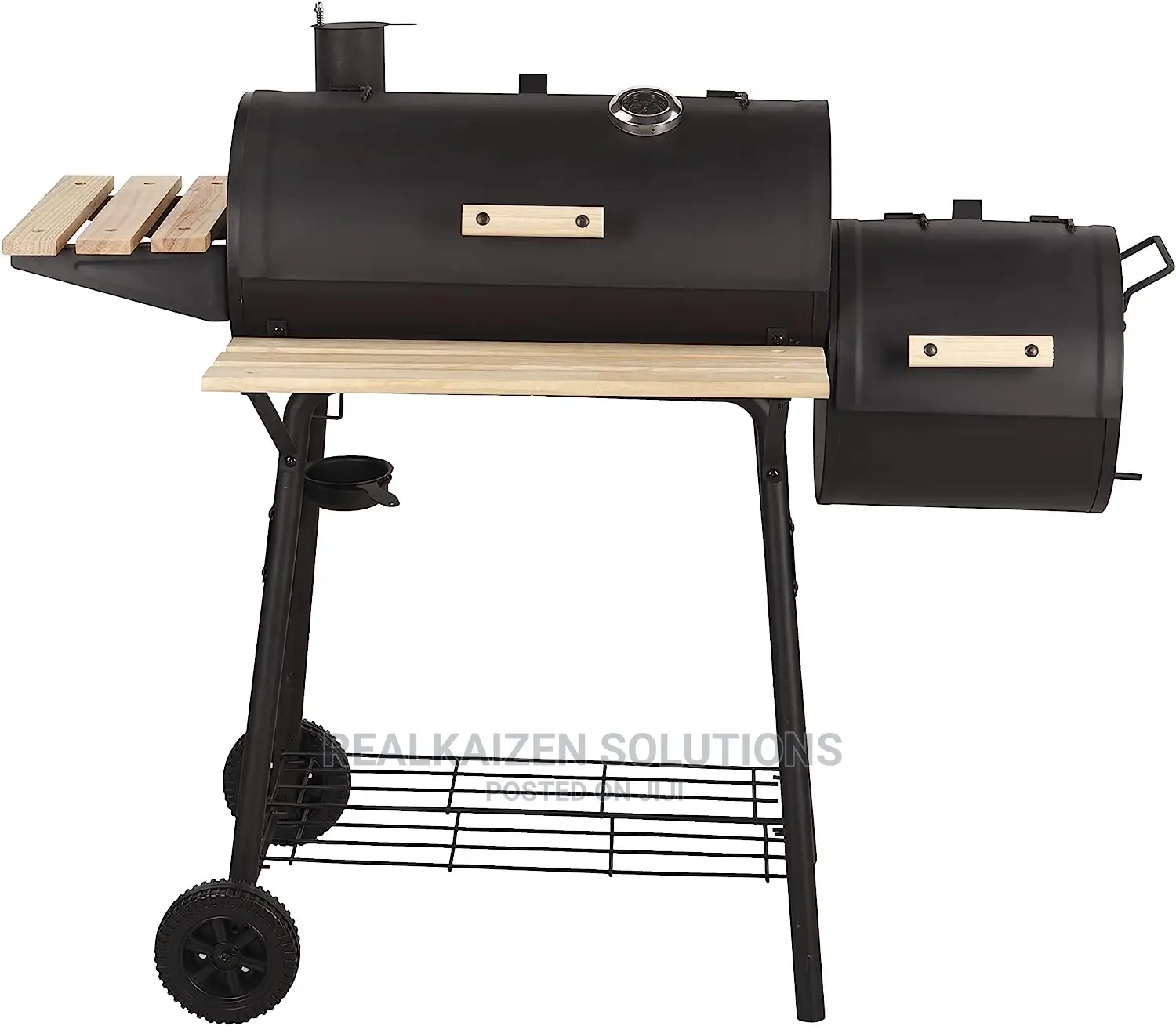 Barbecue Stand With Grill
On Wheels With Thermometer