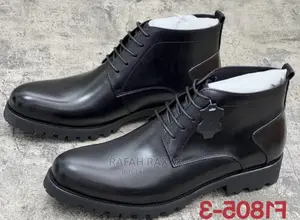 Original Black Franco Banetti Leather Ankle Boots