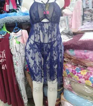 Ladies Night Dress With Floral Detail - Multidesign