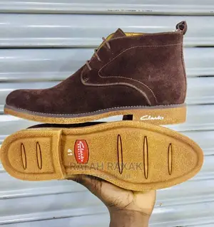 Original Clarks Chocolate Suede Lace Up Ankle Boots