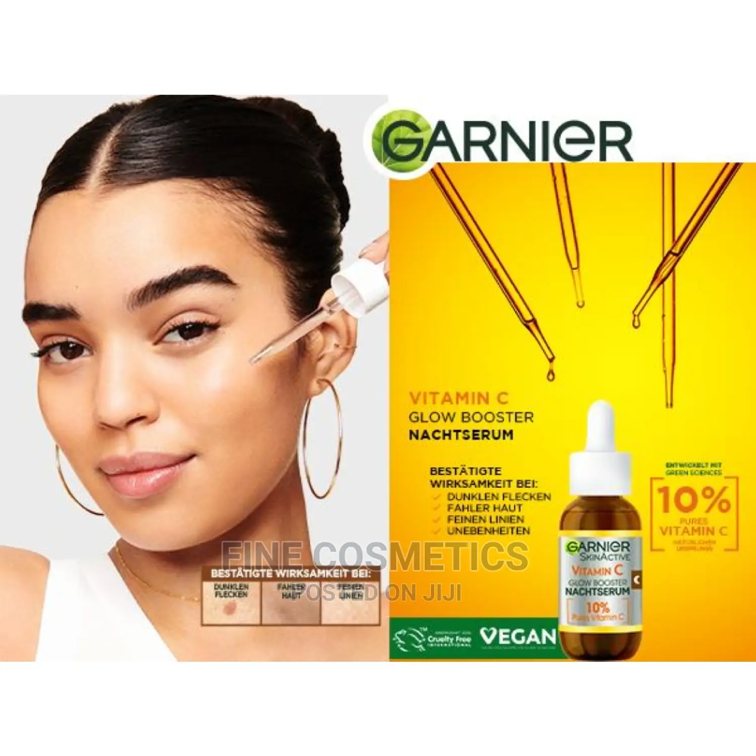 Original Garnier Vitamin C Night Serum for Darkspots + Aging