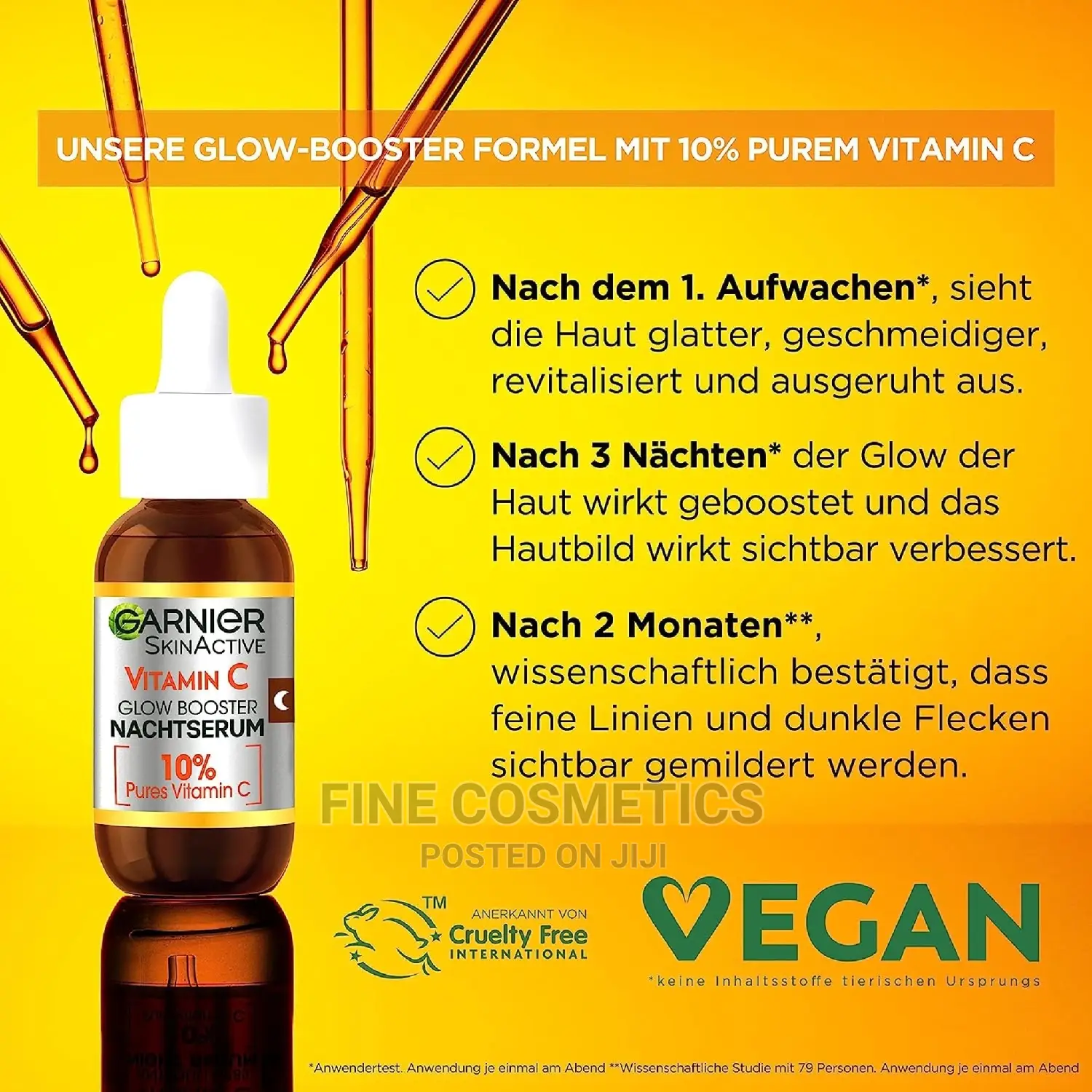 Original Garnier Vitamin C Night Serum for Darkspots + Aging