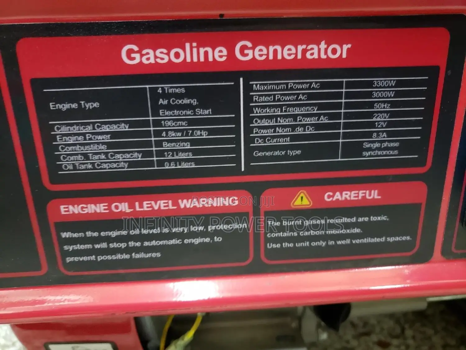 Gasoline Generator PT3300