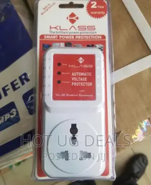 Klass Automatic Voltage Power Surge Protector - White/ Red