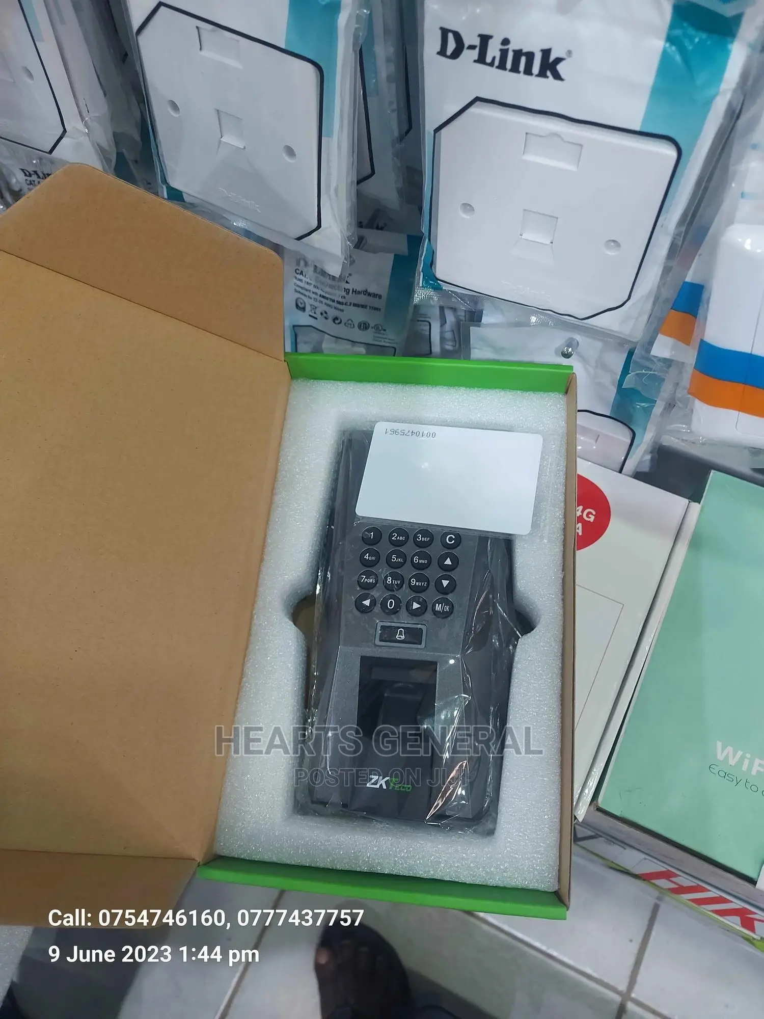 Zkteco F18 Time And Attendance Machine.