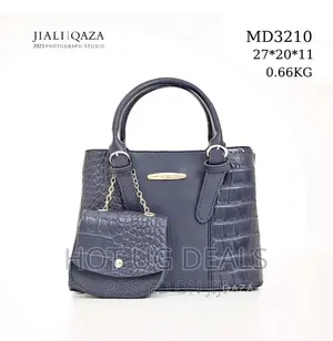 2pc Ladies Designer Handbag - Dark Blue