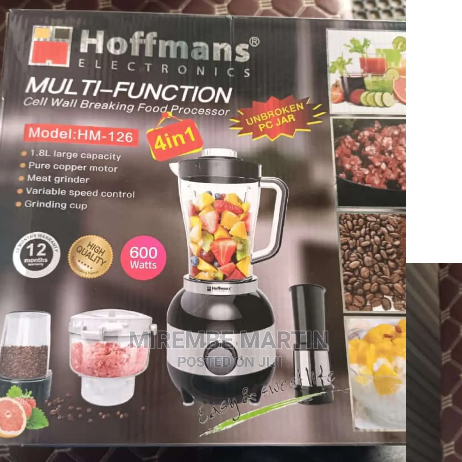 Hoffman's 4 in 1 Food Processor