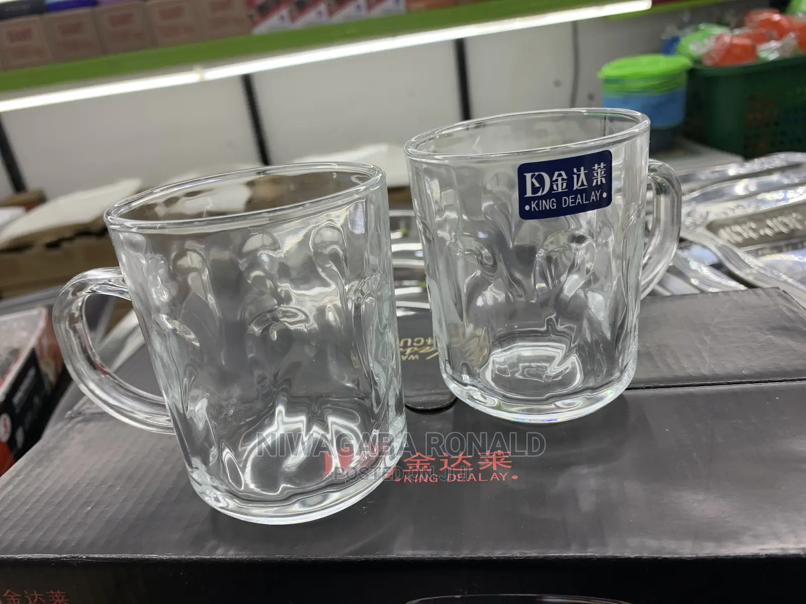 6pc Classic Tea Glass Mugs