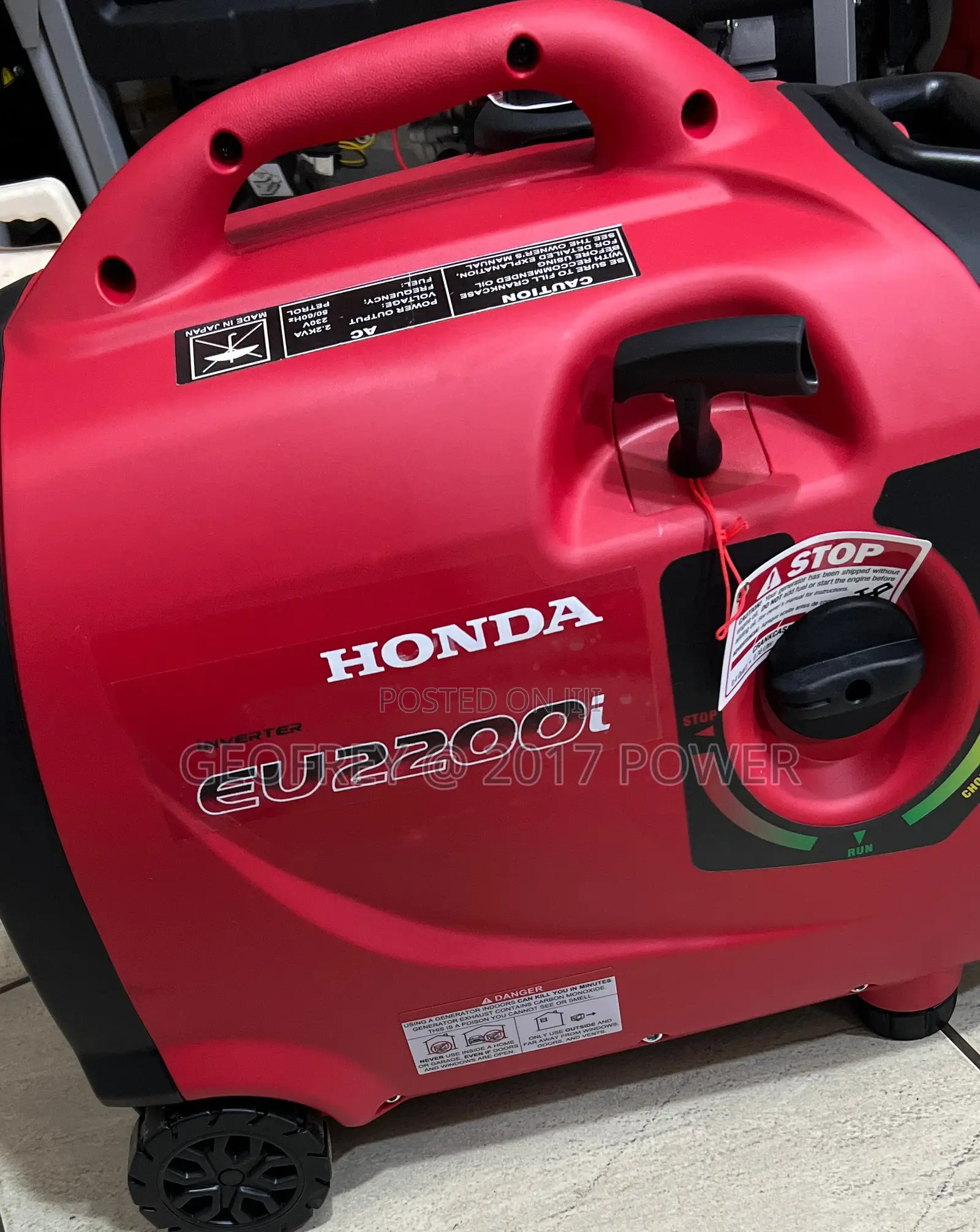 Honda Inverter Generator Eu2200i , Extremely Silent,