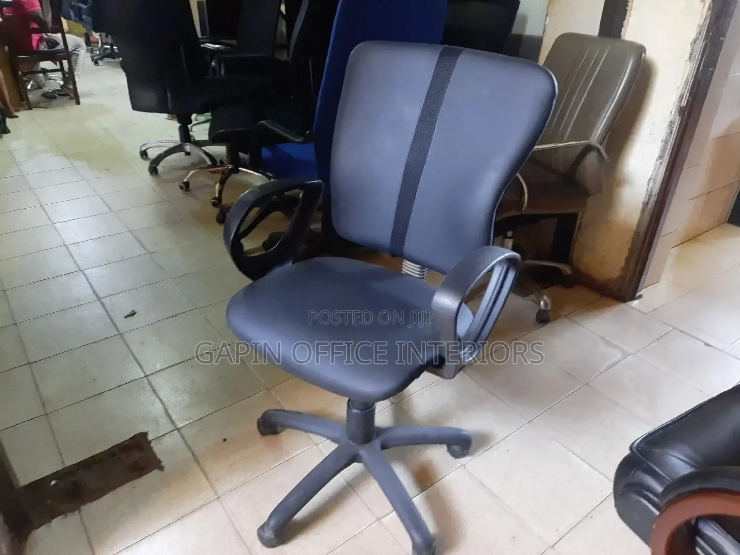 Leathered Secretarial Chair