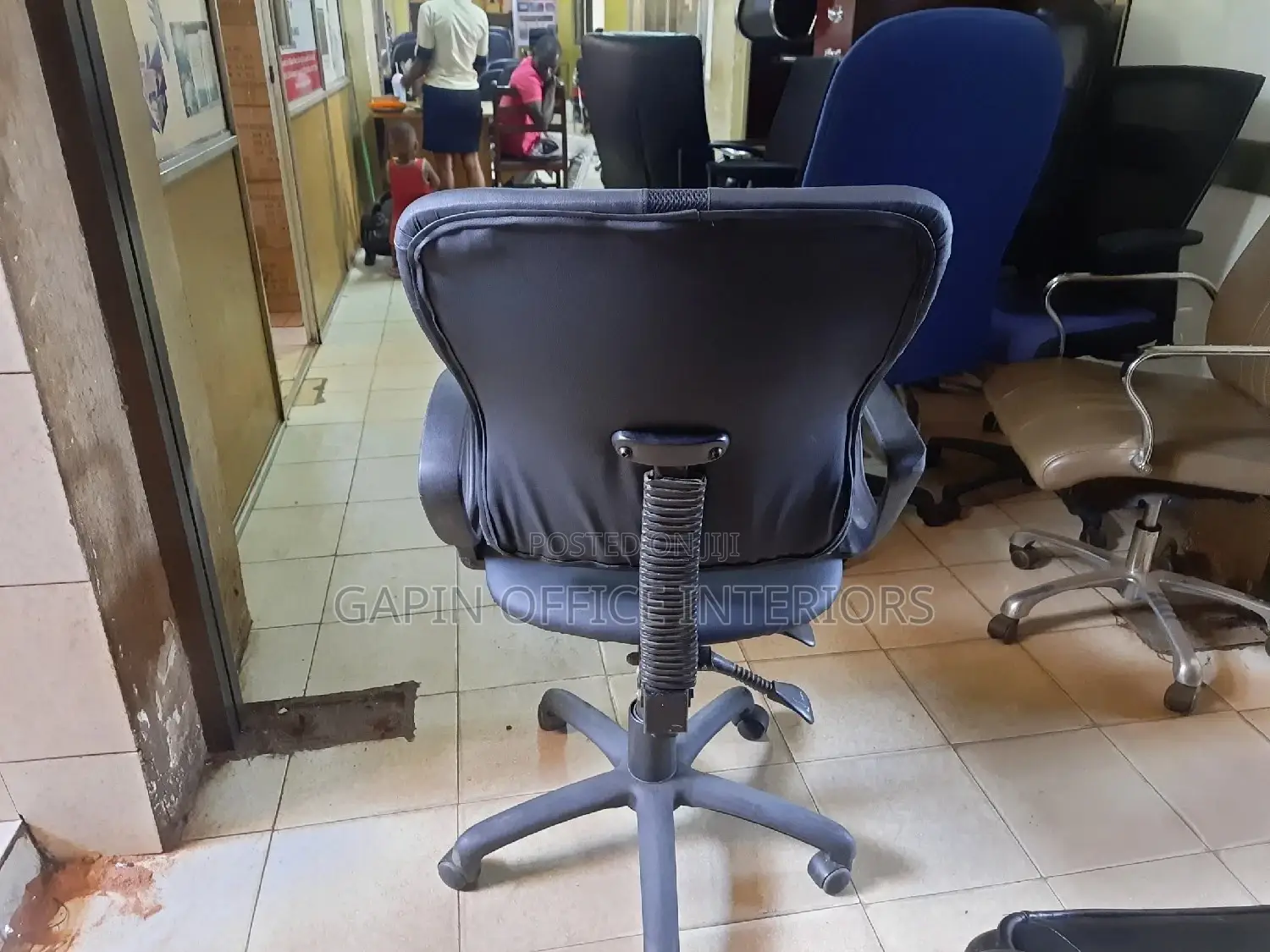 Leathered Secretarial Chair