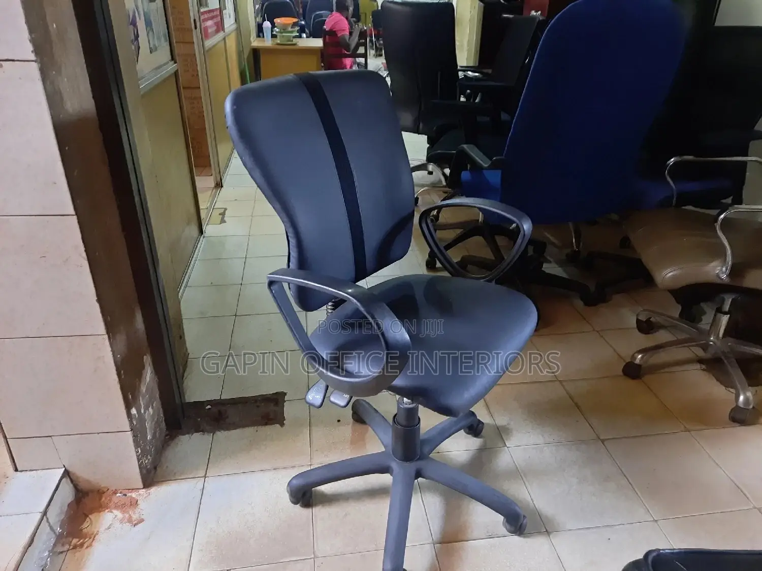 Leathered Secretarial Chair