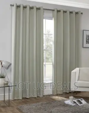 3pc Curtain Piece 2 by 2.5 Meters With Net - Brown