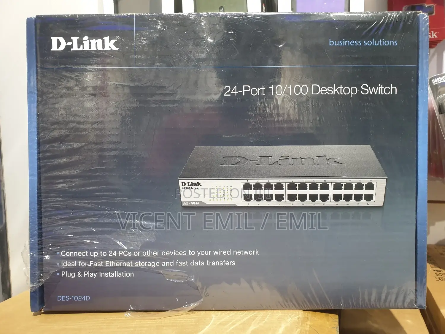 D-Link Desktop Switch 24ports 10/100