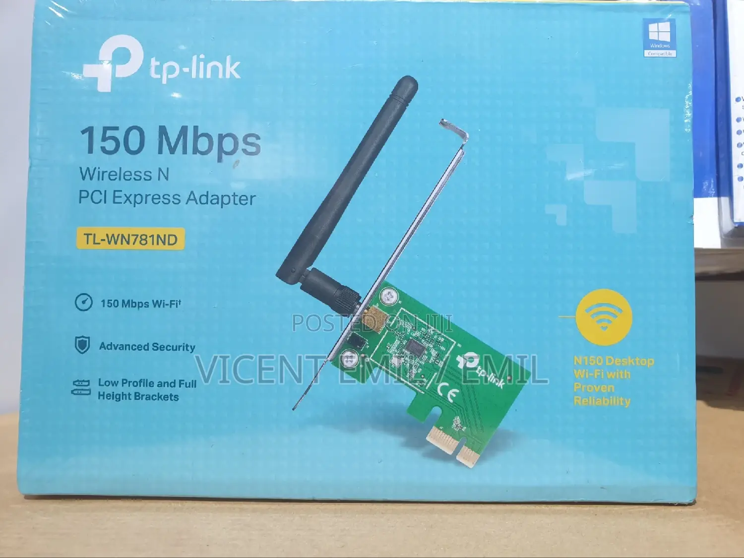Tp-Link Wireless PCI Express Card/Adapter 150mbps