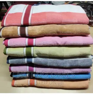 Velvet Cotton Bath Towel - Multi Color