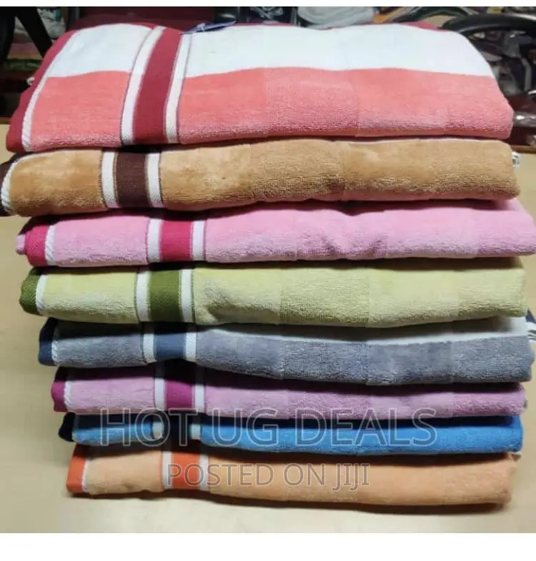 Velvet Cotton Bath Towel - Multi Color