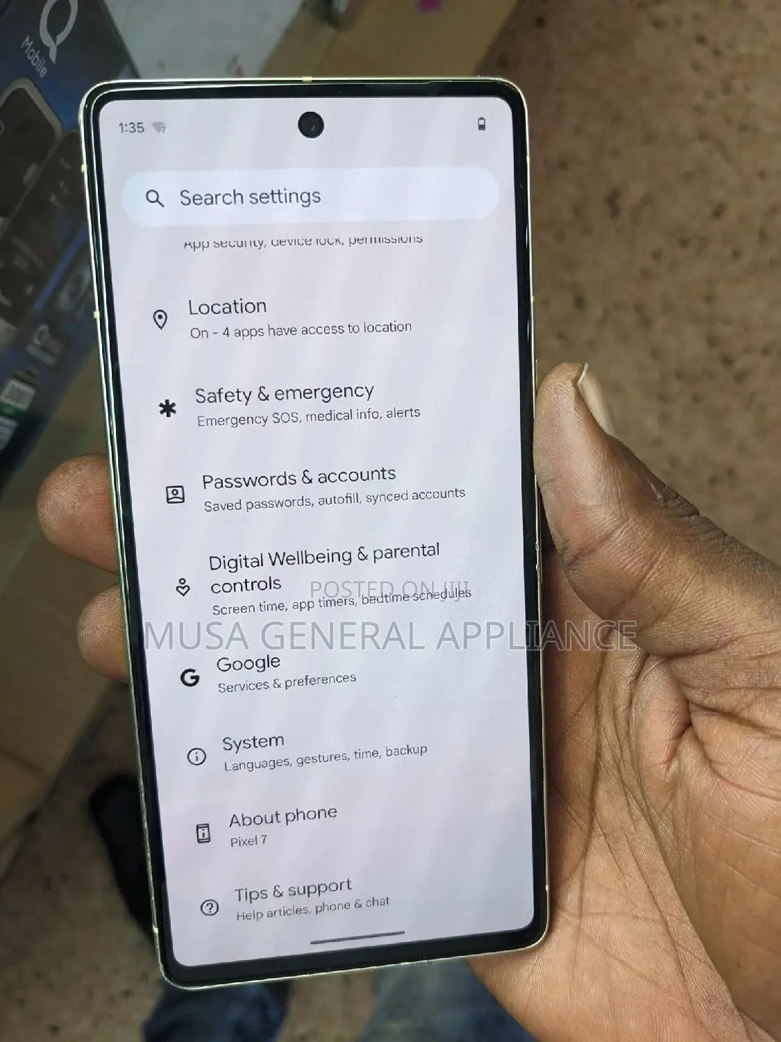 Google Pixel 7 128 GB White