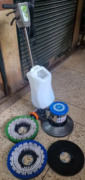 Floor Machine With All Its Brushes