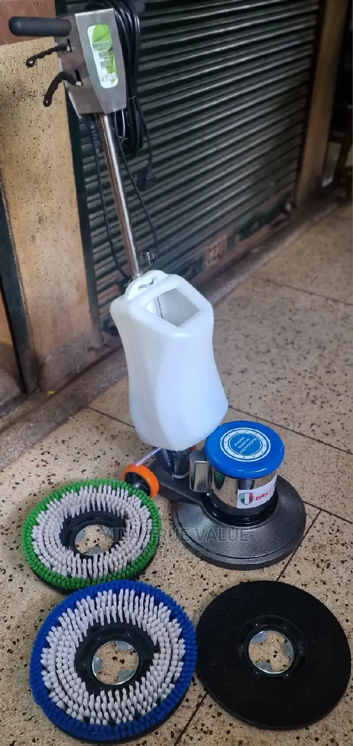 Floor Machine With All Its Brushes