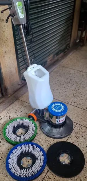 Floor Machine With All Its Brushes