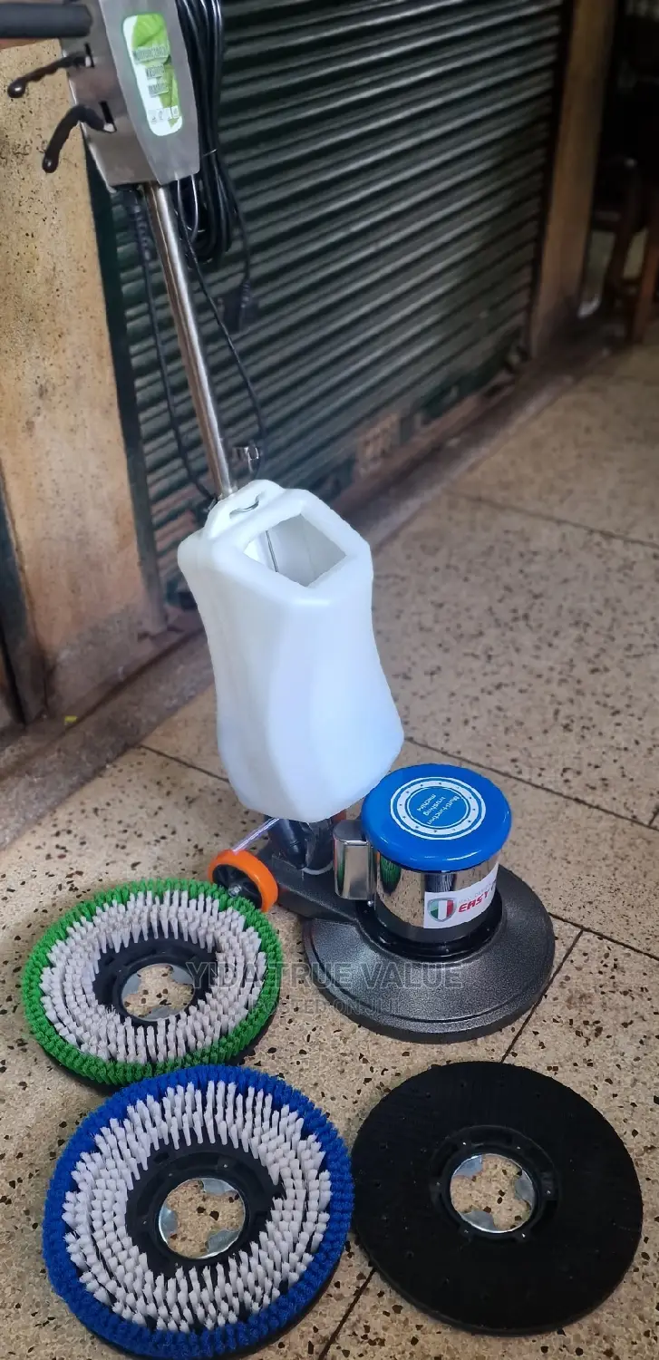 Floor Machine With All Its Brushes