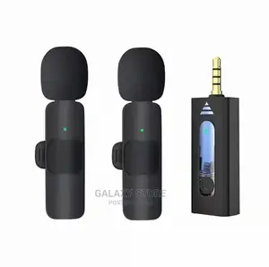 Wireless Lavalier 2 Microphone for Live Broadcast Interview