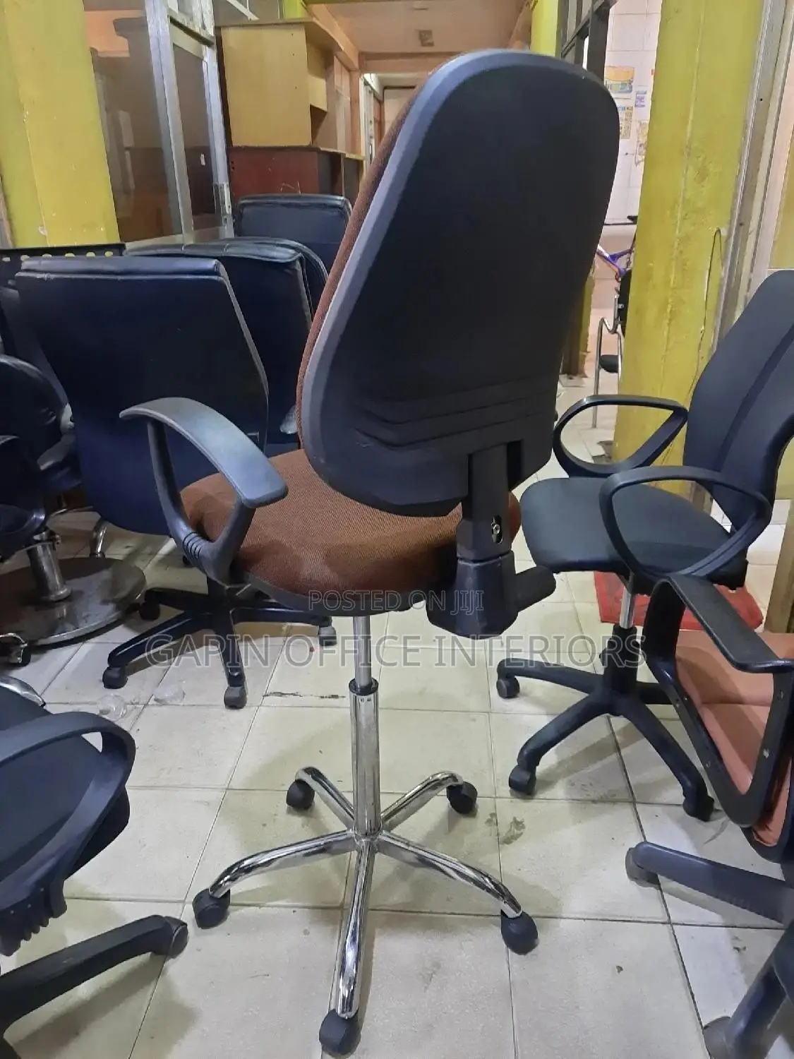 Brown Counter Chair