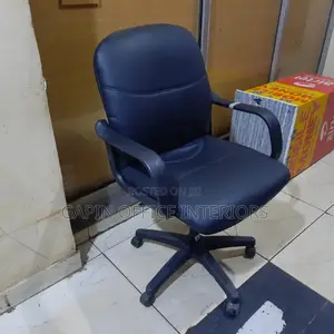 Leathered Short Back Chair
