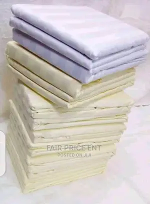 Pure Cotton Bedsheet. .6x6.( Cream)