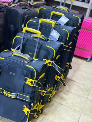 Origina Cloth Four Double Wheels Suitcase.Extralarge.( Blue)