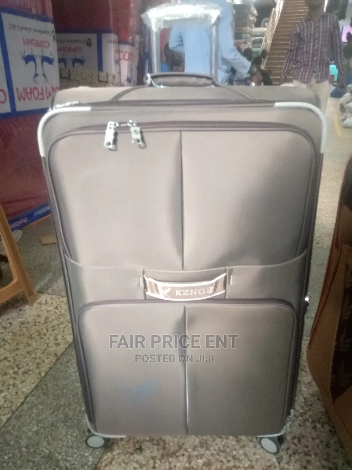 Original KZGS Cloth Suitcase.Gray.( Extra Large)