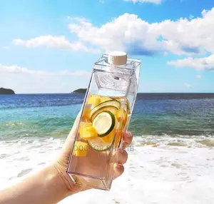 Transparent Milk Bottle Plastic Bottle Outdoor Drinking