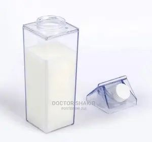 Transparent Milk Bottle Plastic Bottle Outdoor Drinking