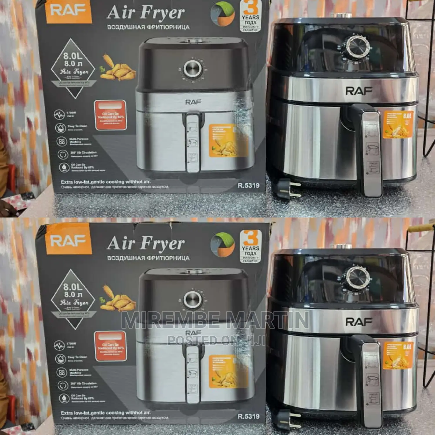8L Raf Air Fryer