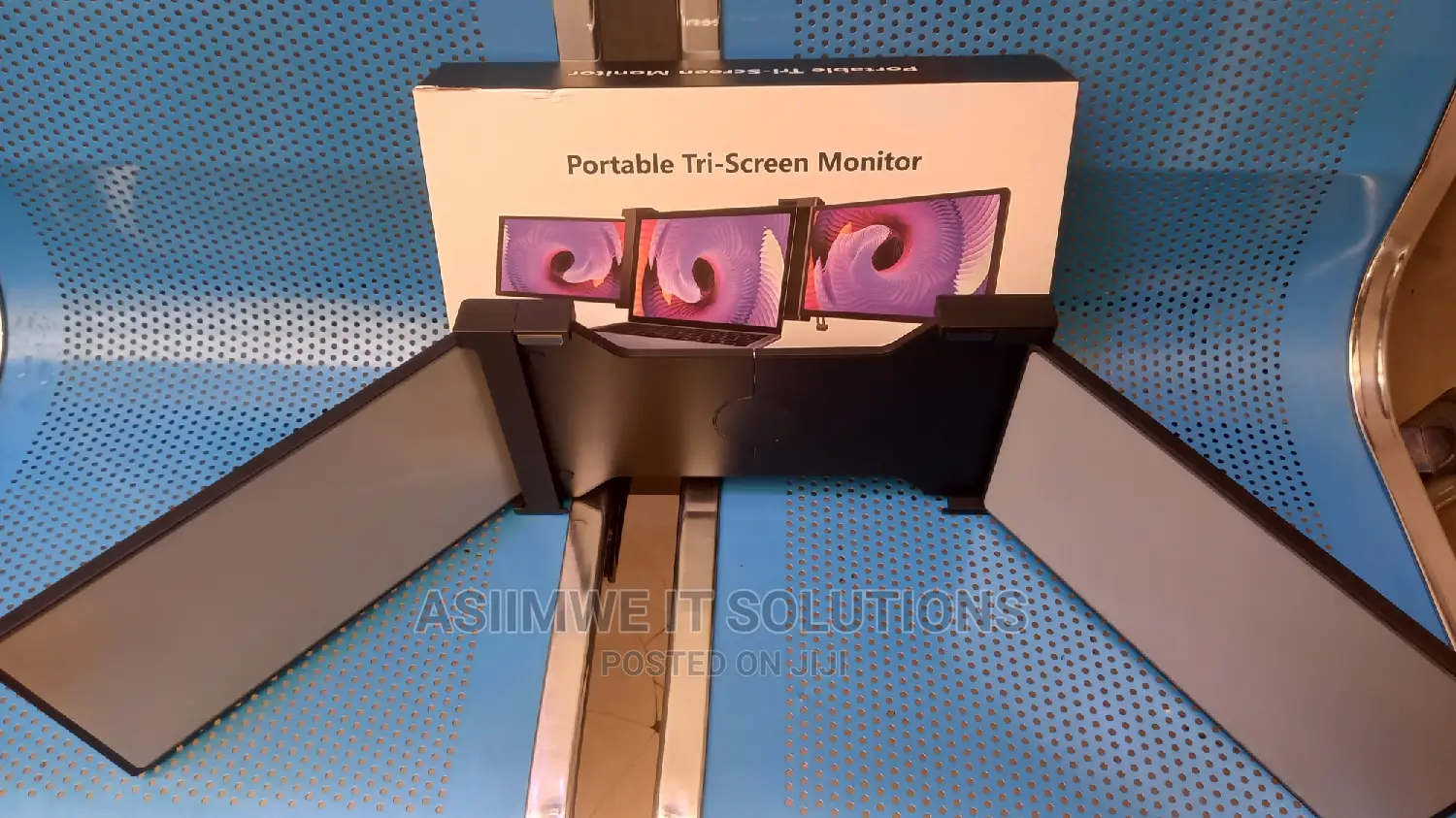 Portable Tri-Screen Monitor 12inch